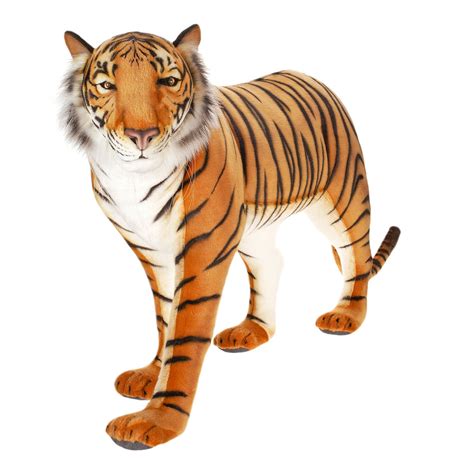 tiger soft toy big|large standing tiger stuffed animal.